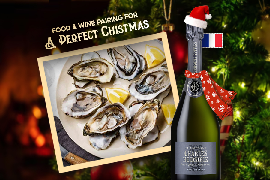 Champagne Charles Heidsieck Brut Réserve × Hàu tươi