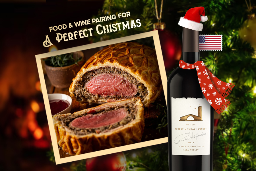 Robert Mondavi Winery Napa Valley Cabernet Sauvignon 2021 × Beef Wellington